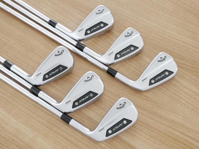 Iron set : Callaway : ชุดเหล็ก Callaway APEX Pro Forged (รุ่นล่าสุด ปี 2024) มีเหล็ก 5-Pw (6 ชิ้น) ก้านเหล็ก NS Pro 950 Flex R