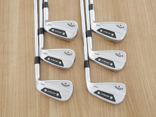 Iron set : Callaway : ชุดเหล็ก Callaway APEX Pro Forged (รุ่นล่าสุด ปี 2024) มีเหล็ก 5-Pw (6 ชิ้น) ก้านเหล็ก NS Pro 950 Flex R