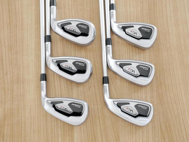 Iron set : Titleist : ชุดเหล็ก Titleist VG3 Type D Forged (ปี 2017 Japan Spec. ตีง่ายและไกลที่สุดของ Titleist) มีเหล็ก 6-Pw,Aw (6 ชิ้น) ก้านกราไฟต์ Mitsubishi VGI Flex R