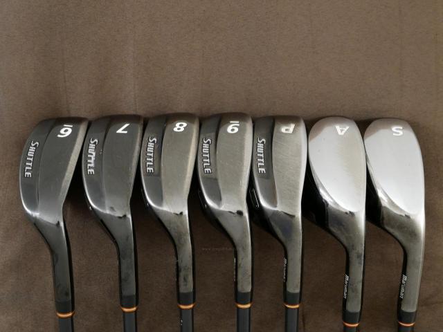 Iron set : Maruman : ชุดเหล็กกระเทย Maruman Shuttle i3000x มีเหล็ก 6-Pw,Aw,Sw (7 ชิ้น) ก้านกราไฟต์ Flex R 