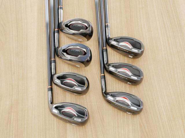 Iron set : Maruman : ชุดเหล็กกระเทย Maruman Shuttle i3000x มีเหล็ก 6-Pw,Aw,Sw (7 ชิ้น) ก้านกราไฟต์ Flex R 