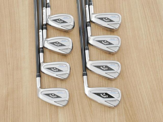 Iron set : Callaway : ชุดเหล็ก Callaway Paradym Ai Smoke Max Fast (รุ่นล่าสุด ออกปี 2024 ตีง่ายมาก ไกล Japan Spec.) มีเหล็ก 6-Pw,Aw,Gw,Sw (8 ชิ้น) ก้านกราไฟต์ Fujikura TENSEI 40 Flex R