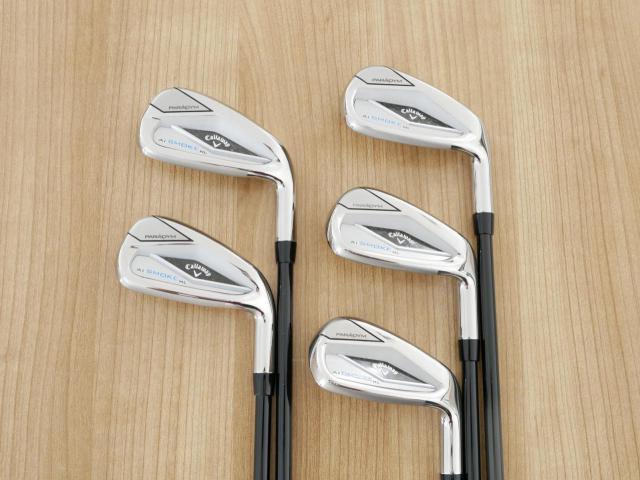 Iron set : Callaway : ชุดเหล็ก Callaway Paradym Ai Smoke HL (รุ่นล่าสุด ออกปี 2024 ตีง่ายมาก ไกล Japan Spec.) มีเหล็ก 6-Pw (5 ชิ้น) ก้านกราไฟต์ Fujikura TENSEI 50 Flex R