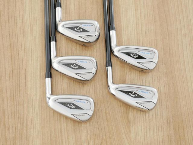 Iron set : Callaway : ชุดเหล็ก Callaway Paradym Ai Smoke HL (รุ่นล่าสุด ออกปี 2024 ตีง่ายมาก ไกล Japan Spec.) มีเหล็ก 6-Pw (5 ชิ้น) ก้านกราไฟต์ Fujikura TENSEI 50 Flex R