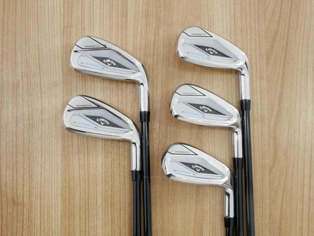 Iron set : Callaway : ชุดเหล็ก Callaway Paradym Ai Smoke HL (ออกปี 2024 ตีง่ายมาก ไกล Japan Spec.) มีเหล็ก 6-Pw (5 ชิ้น) ก้านกราไฟต์ Mitsubishi TENSEI 50 Flex R