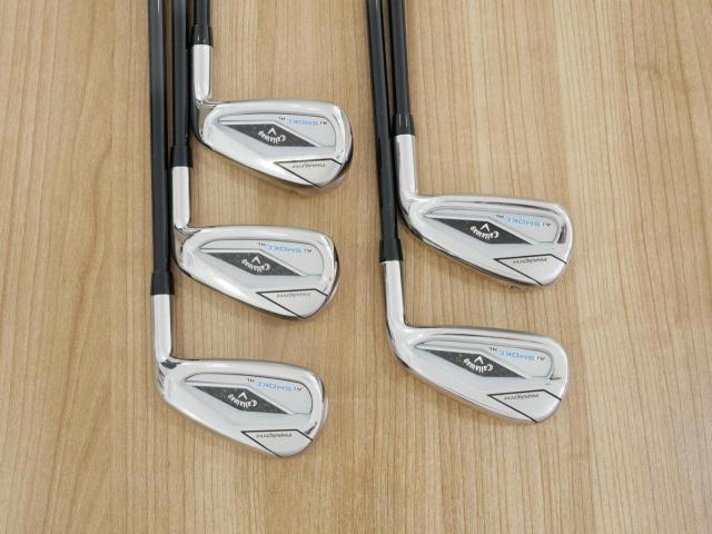 Iron set : Callaway : ชุดเหล็ก Callaway Paradym Ai Smoke HL (ออกปี 2024 ตีง่ายมาก ไกล Japan Spec.) มีเหล็ก 6-Pw (5 ชิ้น) ก้านกราไฟต์ Mitsubishi TENSEI 50 Flex R