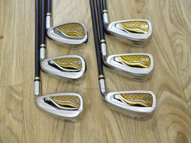 Iron set : Daiwa : ชุดเหล็ก Daiwa GIII (รุ่นท๊อปสุดๆ ของใหม่ 8 หมื่นบาท ออกปี 2016 หน้าเด้งสุดๆ COR 0.825 ใบใหญ่ ตีไกลมาก) มีเหล็ก 7-10,Pw,Aw (6 ชิ้น) ก้านกราไฟต์ Flex R