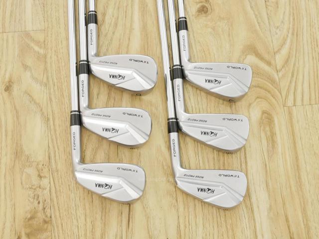 Iron set : Honma : ชุดเหล็ก Honma TW-MB Rose Proto (Forged ปี 2020) มีเหล็ก 5-10 (6 ชิ้น) ก้านเหล็ก AMT Tour White S200