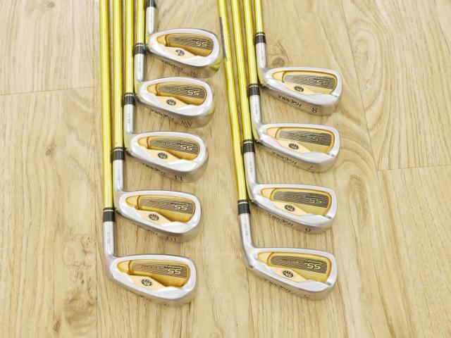 Iron set : Honma : **ก้าน 3 ดาว** ชุดเหล็ก Honma 55th Anniversary Limited Edition (หายากมากๆ) มีเหล็ก 5-11,Aw,Sw (9 ชิ้น) ก้าน ARMRQ Flex R (3 ดาว)