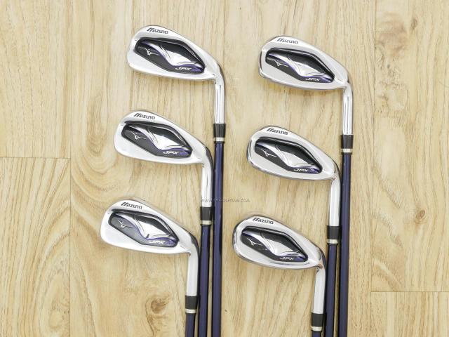 Iron set : Mizuno : ชุดเหล็ก Mizuno JPX EIII Hot Metal (รุ่นท้อป ใบใหญ่ หน้าเด้ง ตีไกล) มีเหล็ก 5-Pw (6 ชิ้น) ก้านกราไฟต์ Flex R