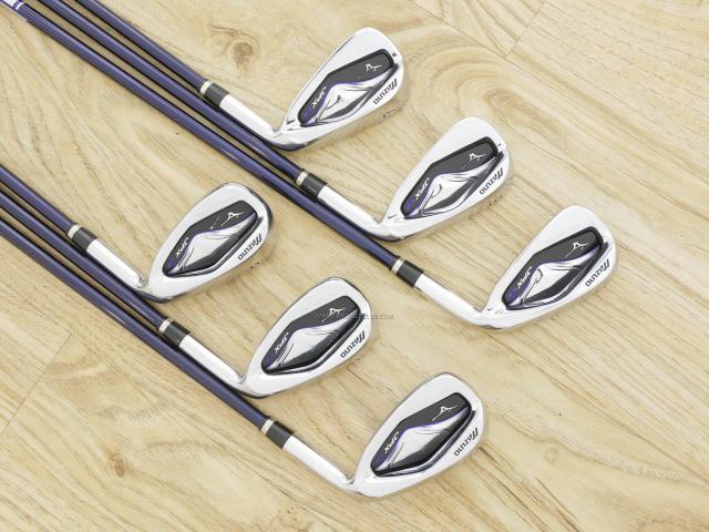 Iron set : Mizuno : ชุดเหล็ก Mizuno JPX EIII Hot Metal (รุ่นท้อป ใบใหญ่ หน้าเด้ง ตีไกล) มีเหล็ก 5-Pw (6 ชิ้น) ก้านกราไฟต์ Flex R