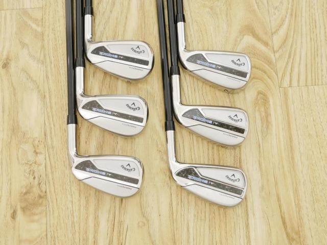 Iron set : Callaway : ชุดเหล็ก Callaway Paradym Ai Smoke (รุ่นล่าสุด ออกปี 2024 ตีง่ายมาก ไกล Japan Spec.) มีเหล็ก 5-Pw (6 ชิ้น) ก้านกราไฟต์ Fujikura TENSEI 50 Flex R