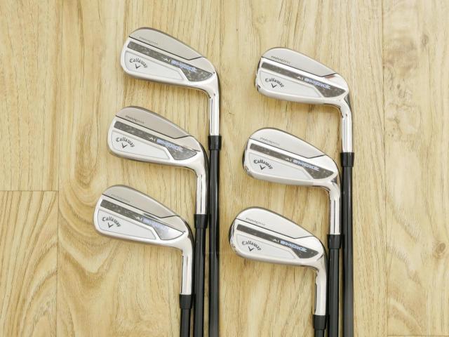 Iron set : Callaway : ชุดเหล็ก Callaway Paradym Ai Smoke (รุ่นล่าสุด ออกปี 2024 ตีง่ายมาก ไกล Japan Spec.) มีเหล็ก 5-Pw (6 ชิ้น) ก้านกราไฟต์ Fujikura TENSEI 50 Flex R