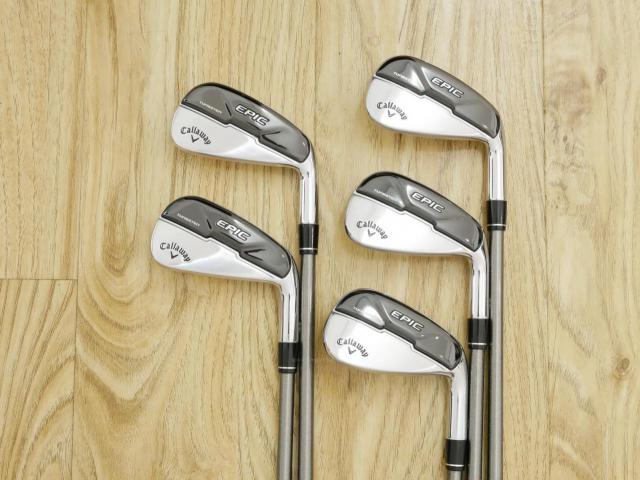 Iron set : Callaway : ชุดเหล็ก Callaway EPIC Max Fast (รุ่นแพงสุด ไกลสุดของ Callaway ปี 2021) มีเหล็ก 6-Pw (5 ชิ้น) ก้าน Steelfiber FC90 Flex S