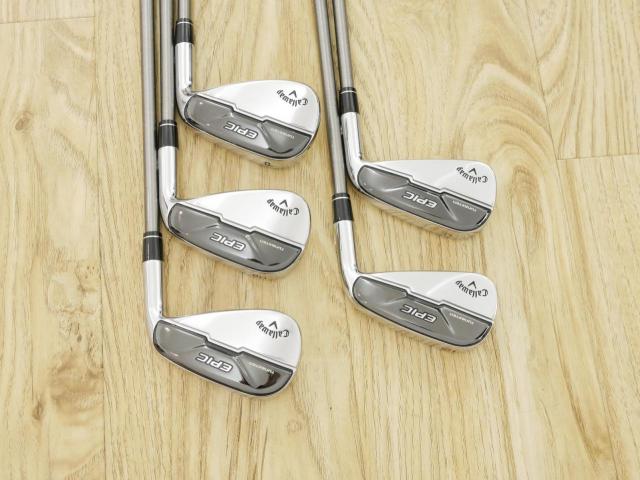 Iron set : Callaway : ชุดเหล็ก Callaway EPIC Max Fast (รุ่นแพงสุด ไกลสุดของ Callaway ปี 2021) มีเหล็ก 6-Pw (5 ชิ้น) ก้าน Steelfiber FC90 Flex S