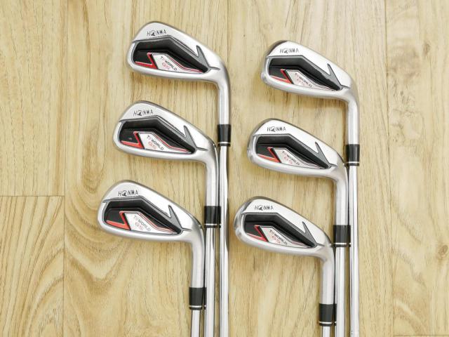 Iron set : Honma : ชุดเหล็ก Honma Tour World GS (ออกปี 2021 ใบใหญ่ ตีง่าย ไกล) มีเหล็ก 6-11 (6 ชิ้น) ก้านเหล็ก NS Pro 950 NEO Flex S