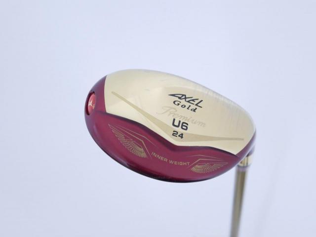 Fairway Wood : Tsuruya : ไม้กระเทย Tsuruya AXEL Gold Premium IV (รุ่นปี 2021 ตัวท๊อป ของใหม่ 2 หมื่นกว่า) Loft 24 Flex R