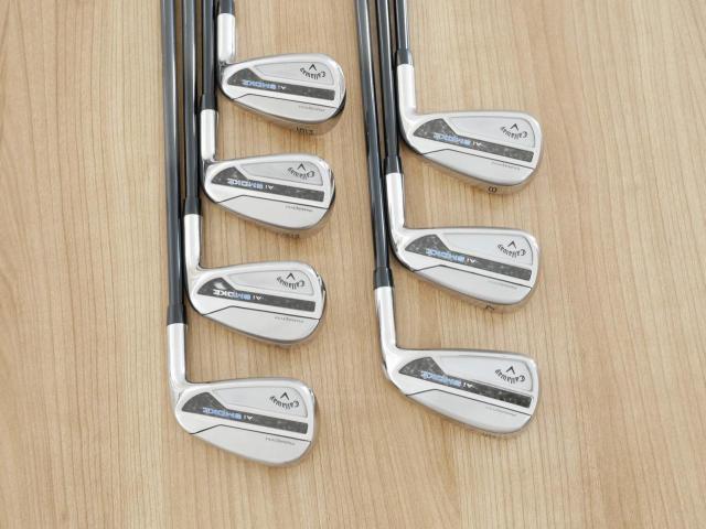 Iron set : Callaway : ชุดเหล็ก Callaway Paradym Ai Smoke (รุ่นล่าสุด ออกปี 2024 ตีง่ายมาก ไกล Japan Spec.) มีเหล็ก 6-Pw,Aw,Sw (7 ชิ้น) ก้านกราไฟต์ Mitsubishi TENSEI 50 Flex R