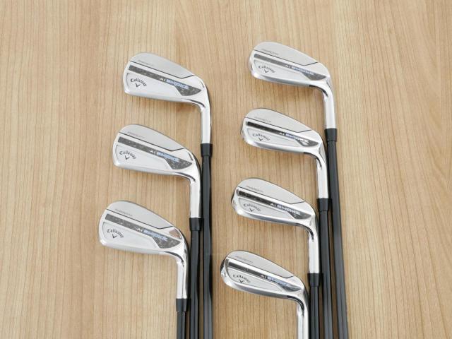 Iron set : Callaway : ชุดเหล็ก Callaway Paradym Ai Smoke (รุ่นล่าสุด ออกปี 2024 ตีง่ายมาก ไกล Japan Spec.) มีเหล็ก 6-Pw,Aw,Sw (7 ชิ้น) ก้านกราไฟต์ Mitsubishi TENSEI 50 Flex R