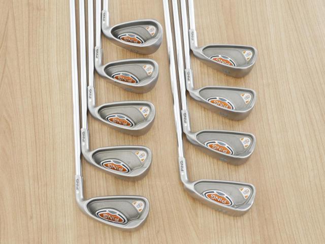 Iron set : Ping : ชุดเหล็ก Ping G10 มีเหล็ก 3-Pw,Sw (9 ชิ้น) ก้านเหล็ก AWT Flex SR