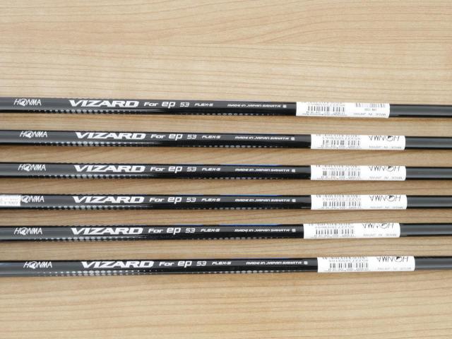 Iron set : Honma : **ของใหม่ ยังไม่แกะพลาสติก** ชุดเหล็ก Honma LB-808 EP (หน้าเด้ง) มีเหล็ก 5-10 (6 ชิ้น) ก้านกราไฟต์ Honma Vizard 53 Flex S