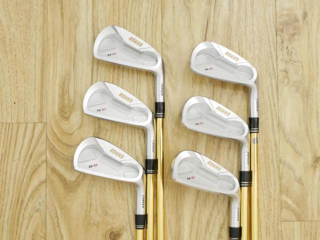 Iron set : Other Brand : ชุดเหล็ก Rokko RK-03 Forged มีเหล็ก 5-Pw (6 ชิ้น) ก้านกราไฟต์ Flex SR