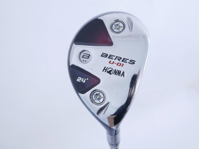 Fairway Wood : Honma : ไม้กระเทย Honma Beres U-01 Loft 24 ก้าน ARMRQ 6 (49) Flex R (2 ดาว)