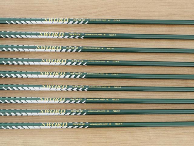 Iron set : Katana : ชุดเหล็กกระเทย Katana Snipe Iron LX-9 มีเหล็ก 4-Pw,Aw,Sw (9 ชิ้น) ก้านกราไฟต์ Flex R