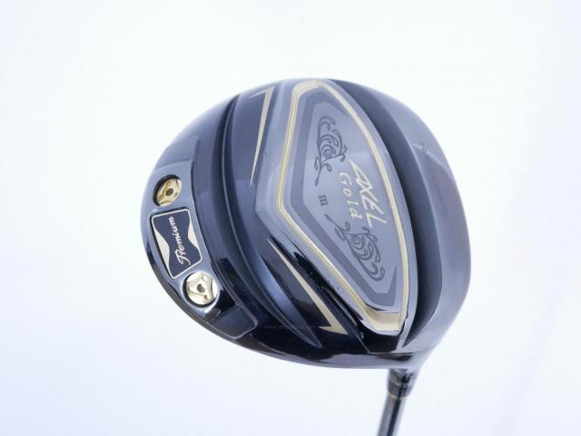 Driver : Tsuruya : Tsuruya AXEL Gold Premium III (รุ่นปี 2019 ตัวท๊อป หน้าเด้งสุดๆ COR 0.86 ของใหม่ 4 หมื่น) Loft 10.5 Flex R