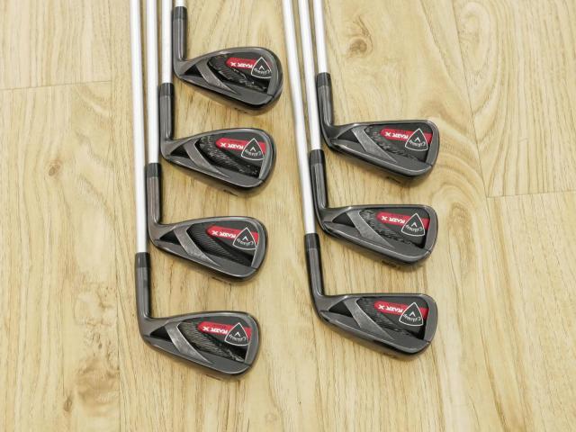 Iron set : Callaway : ชุดเหล็ก Callaway RAZR X Black มีเหล็ก 5-Pw,Sw (7 ชิ้น) ก้านกราไฟต์ Flex SR