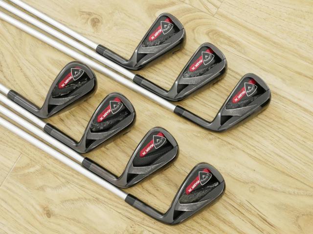 Iron set : Callaway : ชุดเหล็ก Callaway RAZR X Black มีเหล็ก 5-Pw,Sw (7 ชิ้น) ก้านกราไฟต์ Flex SR