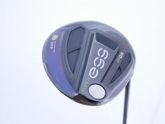 Driver : PRGR : **มีบุบ** ไดรเวอร์ PRGR Super EGG 480cc. (ปี 2021 หน้าเด้งเกินกฏ ตีไกลมาก) Loft 10.5 Flex R (M-37)