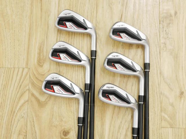 Iron set : Honma : ชุดเหล็ก Honma Tour World GS (ออกปี 2021 ใบใหญ่ ตีง่าย ไกล) มีเหล็ก 6-11 (6 ชิ้น) ก้านกราไฟต์ Honma Speedtuned 48 Flex R