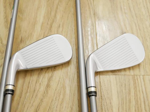 Iron set : PRGR : ชุดเหล็ก PRGR Egg PF Forged (รุ่นปี 2019 ตีง่ายและไกลมากๆ โกงสุดๆ) มีเหล็ก 5-Pw,Aw (7 ชิ้น) ก้านกราไฟต์ M-40 Flex SR