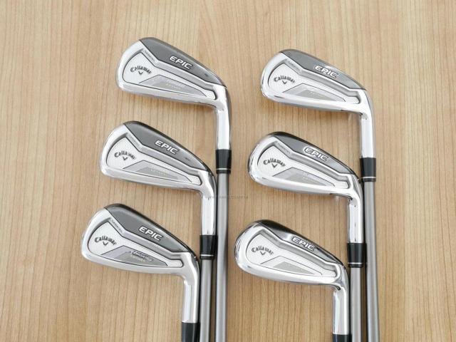 Iron set : Callaway : ชุดเหล็ก Callaway EPIC Forged Star (รุ่นท้อปสุด ปี 2020 ตีไกลกว่าปกติ 2 เบอร์) มีเหล็ก 6-Pw,Aw (6 ชิ้น) ก้านกราไฟต์ Fujikura Speeder Evolution Flex SR