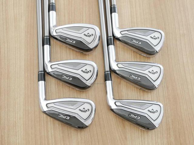 Iron set : Callaway : ชุดเหล็ก Callaway EPIC Forged Star (รุ่นท้อปสุด ปี 2020 ตีไกลกว่าปกติ 2 เบอร์) มีเหล็ก 6-Pw,Aw (6 ชิ้น) ก้านกราไฟต์ Fujikura Speeder Evolution Flex SR