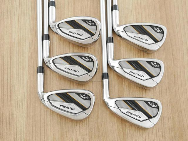 Iron set : Callaway : ชุดเหล็ก Callaway Mavrik (ปี 2020 ตีง่าย ไกลมากๆ) มีเหล็ก 6-Pw,Aw (6 ชิ้น) ก้านกราไฟต์ Mitsubishi Diamana 50 Flex S