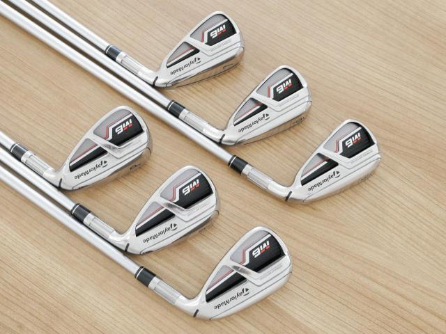 Iron set : Taylormade : ชุดเหล็ก Taylormade M6 (ออกปี 2019 Japan Spec) มีเหล็ก 5-Pw (6 ชิ้น) ก้านกราไฟต์ Mitsubishi FUBUKI TM6 Flex R