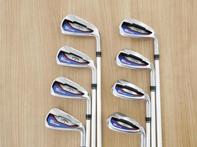 Iron set : Callaway : ชุดเหล็ก Callaway Big Bertha Beta (ใบใหญ่ ตีง่ายมาก) มีเหล็ก 5-Pw,Aw,Sw (8 ชิ้น) ก้านกราไฟต์ Fujikura Air Speeder Flex SR