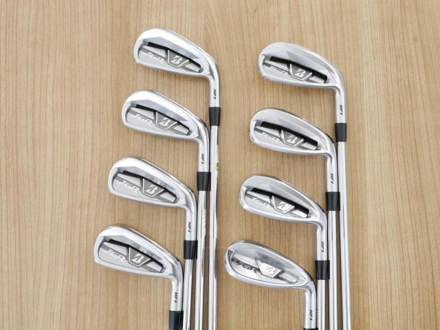 Iron set : Bridgestone : ชุดเหล็ก Bridgestone Tour B JGR HF1 Forged (รุ่นปี 2018 ตีไกลกว่าปกติ 2 เบอร์) มีเหล็ก 5-P1,P2,Aw (8 ชิ้น) ก้านเหล็ก NS Pro Zelos 8 Flex R