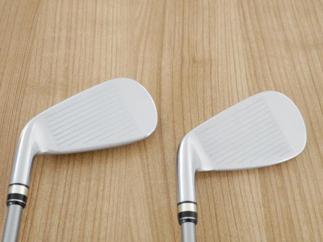 Iron set : PRGR : ชุดเหล็กกระเทย PRGR Egg PF Forged (รุ่นปี 2019 ตีง่ายและไกลมากๆ โกงสุดๆ) มีเหล็ก 6-Pw,Aw,As (7 ชิ้น) ก้านกราไฟต์ M-37 Flex R