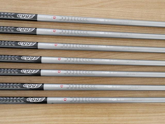 Iron set : PRGR : ชุดเหล็กกระเทย PRGR Egg PF Forged (รุ่นปี 2019 ตีง่ายและไกลมากๆ โกงสุดๆ) มีเหล็ก 6-Pw,Aw,As (7 ชิ้น) ก้านกราไฟต์ M-37 Flex R