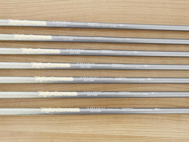 Iron set : Katana : ชุดเหล็ก Katana Sword ATC-700 (หน้าเด้ง) มีเหล็ก 6-Pw,Aw,Sw (7 ชิ้น) ก้านกราไฟต์ Fujikura Motore Flex R