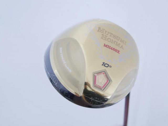 Driver : Other Brand : **ของใหม่ ยังไม่แกะพลาสติก** ไดรเวอร์ Mutsumi Honma MH488X (หัวขนาด 488cc. หน้าเด้งเกินกฏ) Loft 10.5 Flex R