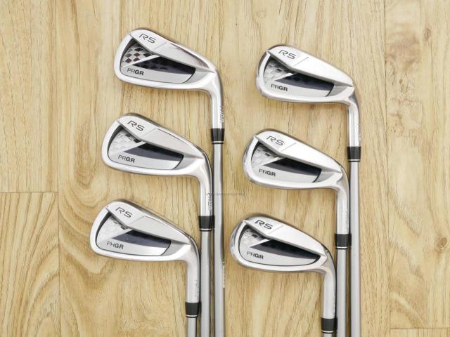 Iron set : PRGR : ชุดเหล็ก PRGR RS Titanium Face (ออกปี 2017 ตีไกล) มีเหล็ก 5-Pw (6 ชิ้น) ก้านกราไฟต์ M-37 (Flex R)