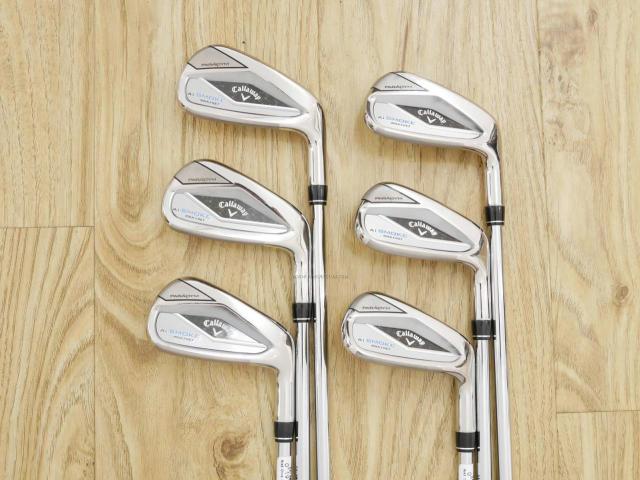 Iron set : Callaway : ชุดเหล็ก Callaway Paradym Ai Smoke Max Fast (รุ่นล่าสุด ออกปี 2024 ตีง่ายมาก ไกล Japan Spec.) มีเหล็ก 6-Pw,Aw (6 ชิ้น) ก้านเหล็ก NS Pro ZELOS 7 Flex S