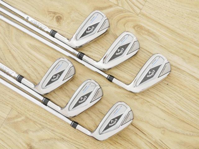 Iron set : Callaway : ชุดเหล็ก Callaway Paradym Ai Smoke Max Fast (รุ่นล่าสุด ออกปี 2024 ตีง่ายมาก ไกล Japan Spec.) มีเหล็ก 6-Pw,Aw (6 ชิ้น) ก้านเหล็ก NS Pro ZELOS 7 Flex S