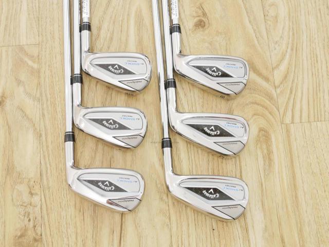 Iron set : Callaway : ชุดเหล็ก Callaway Paradym Ai Smoke Max Fast (รุ่นล่าสุด ออกปี 2024 ตีง่ายมาก ไกล Japan Spec.) มีเหล็ก 6-Pw,Aw (6 ชิ้น) ก้านเหล็ก NS Pro ZELOS 7 Flex S