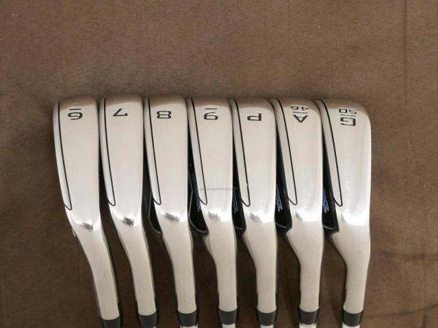 Iron set : Callaway : ชุดเหล็ก Callaway Paradym Ai Smoke (รุ่นล่าสุด ออกปี 2024 ตีง่ายมาก ไกล Japan Spec.) มีเหล็ก 6-Pw,Aw,Gw (7 ชิ้น) ก้านเหล็ก Dynamic Gold 105 R300