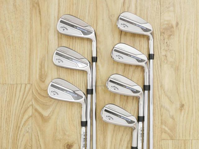 Iron set : Callaway : ชุดเหล็ก Callaway Paradym Ai Smoke (รุ่นล่าสุด ออกปี 2024 ตีง่ายมาก ไกล Japan Spec.) มีเหล็ก 6-Pw,Aw,Gw (7 ชิ้น) ก้านเหล็ก Dynamic Gold 105 R300